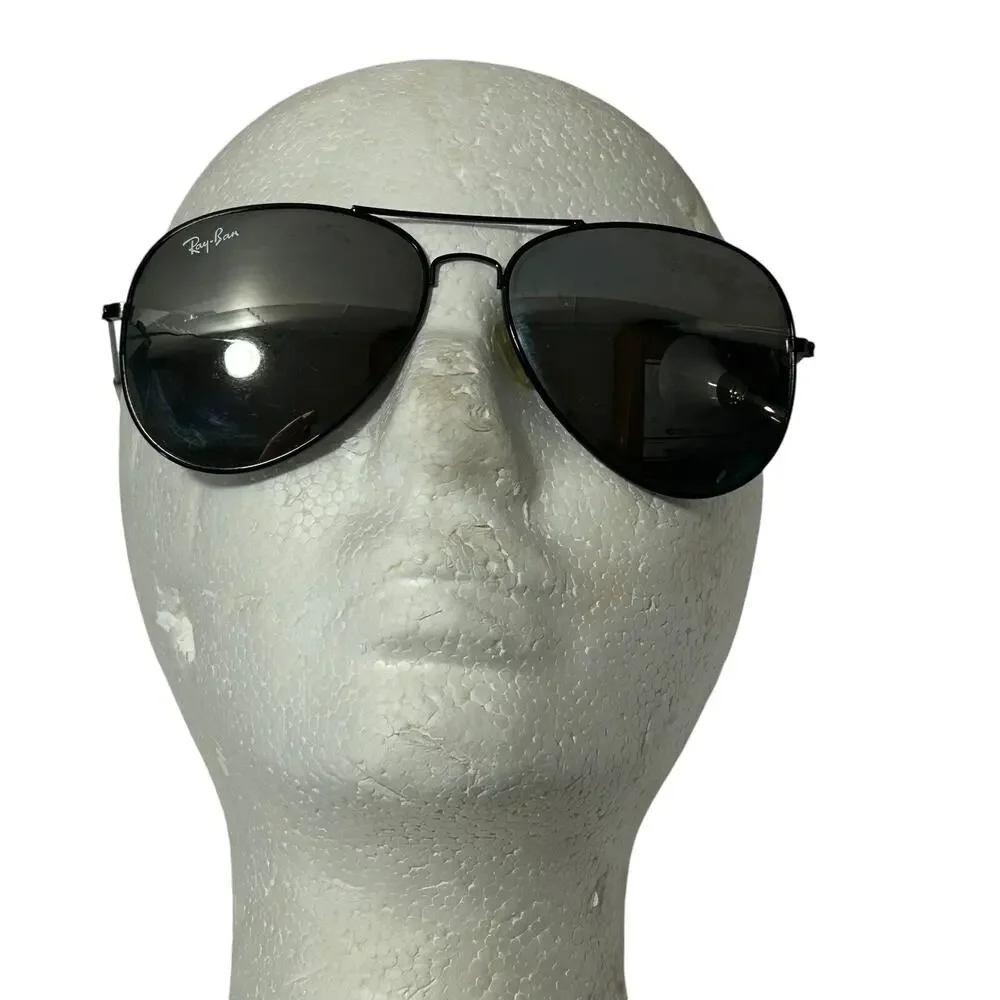 Ray-Ban RB3025 Aviator Large Metal 62-14-135 Black Sunglasses